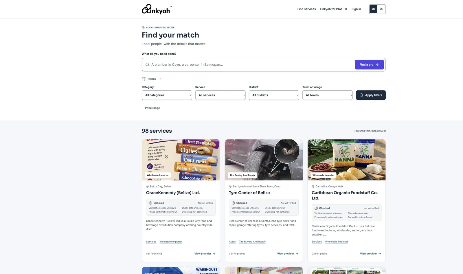 Linkyoh™ · Public product view
